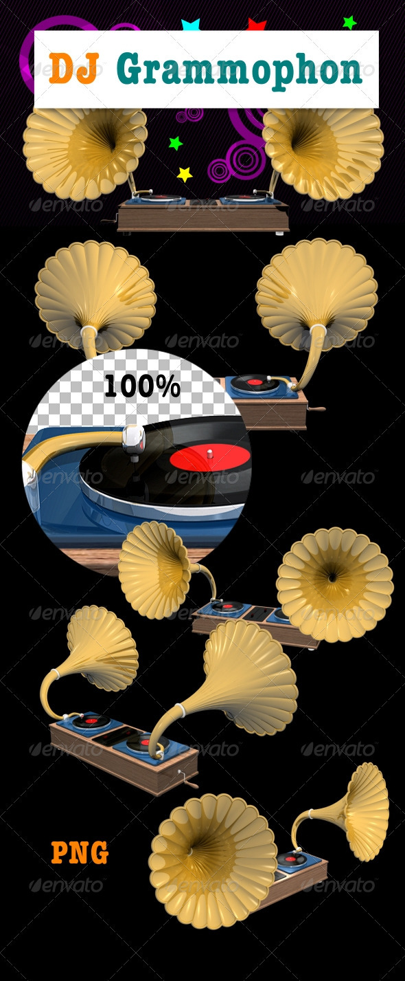 DJ Grammophon - 3D Renders Graphics