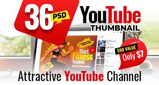 36-Youtube Thumbnail Templates