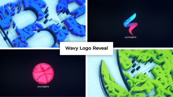 Wavy Logo Reveal - VideoHive 29474363