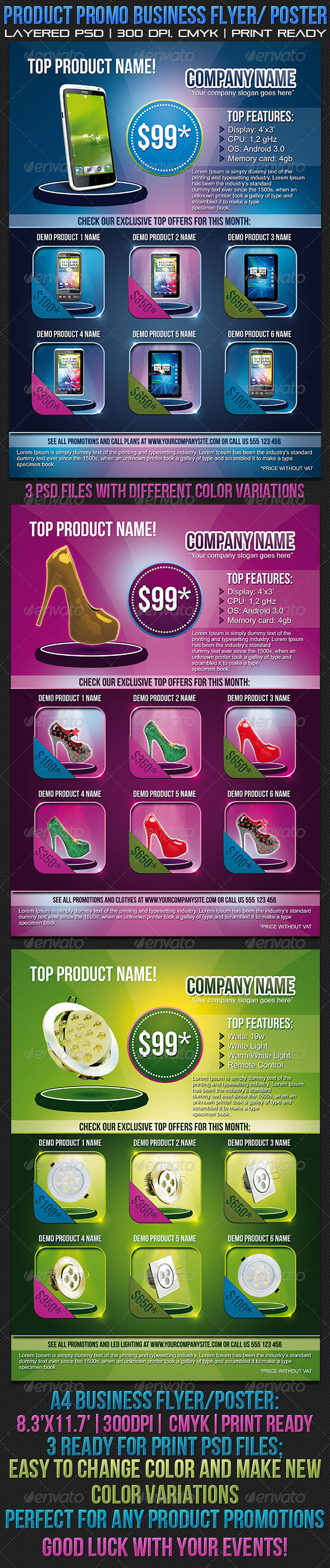 Product Promo Business Flyer/ Poster - Commerce Flyers