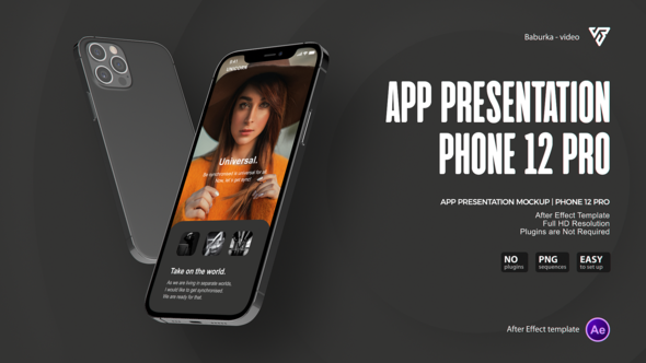 App Presentation Mockup | Phone 12 Pro