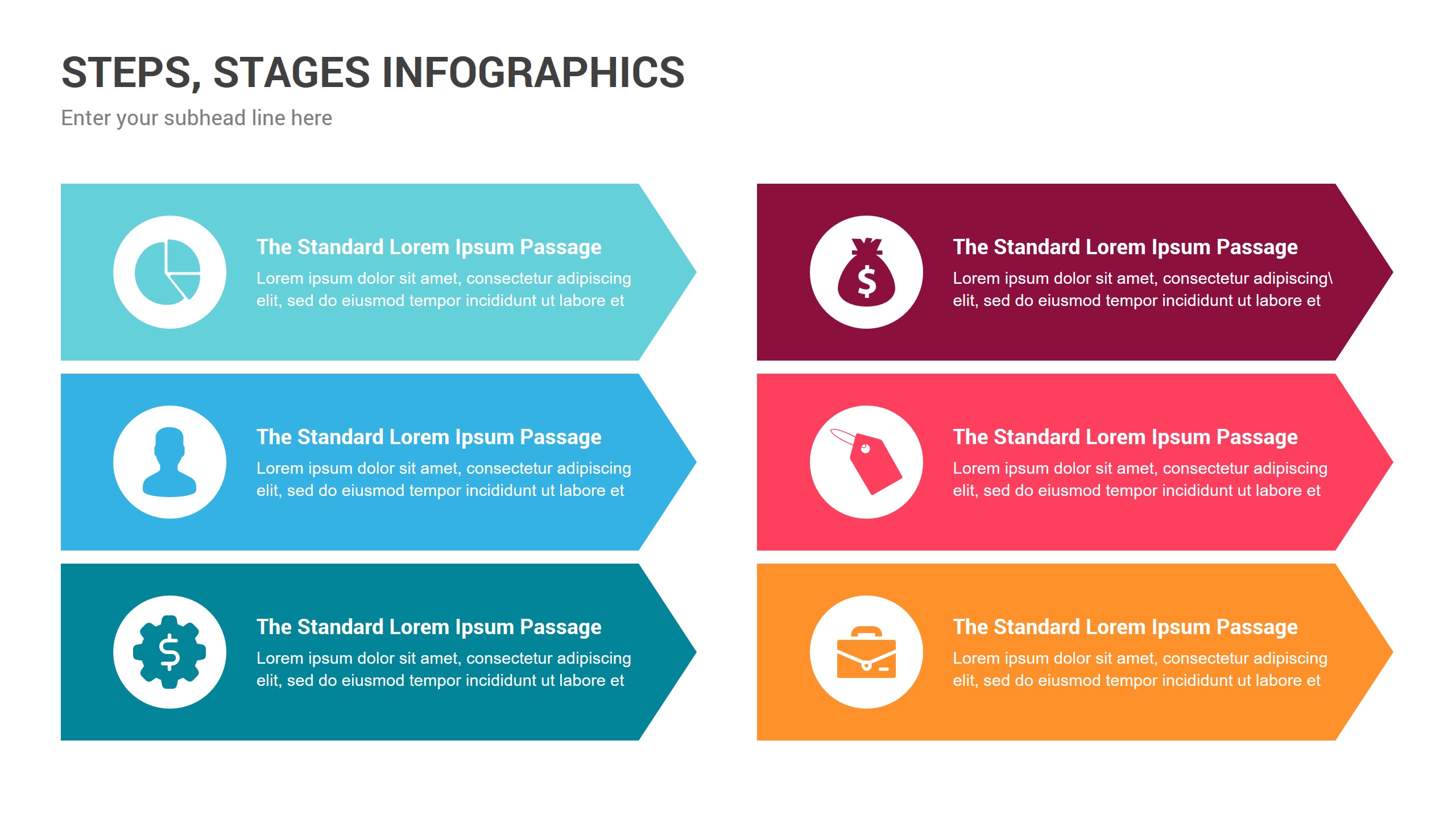 Stages Infographics Google Slides Template, Presentation Templates