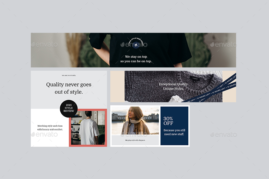 Fashion LinkedIn Banners by Vinq GraphicRiver