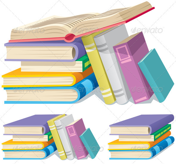 Book Pile - Man-made Objects Objects