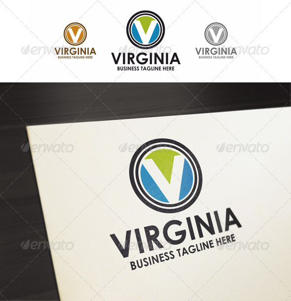 V-Letter - Virginia Logo - Letters Logo Templates