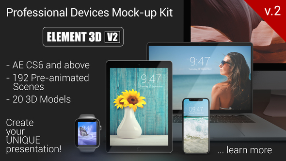 Devices Mock-up Kit Black Edition
