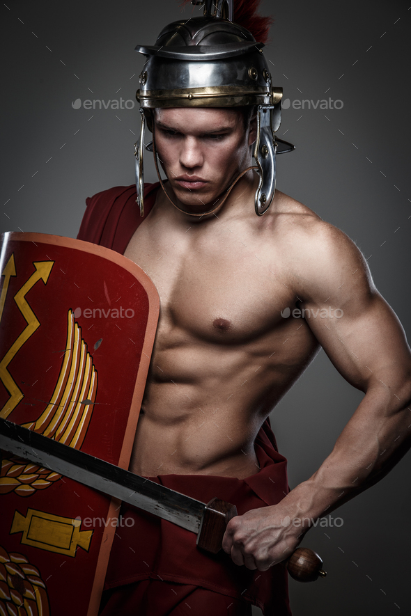 Roman warrior with sword.