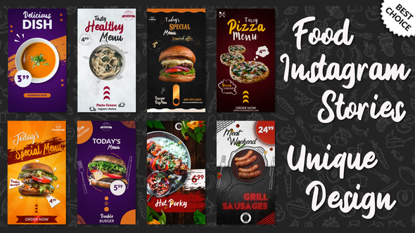 Food Instagram Stories - VideoHive 29464633