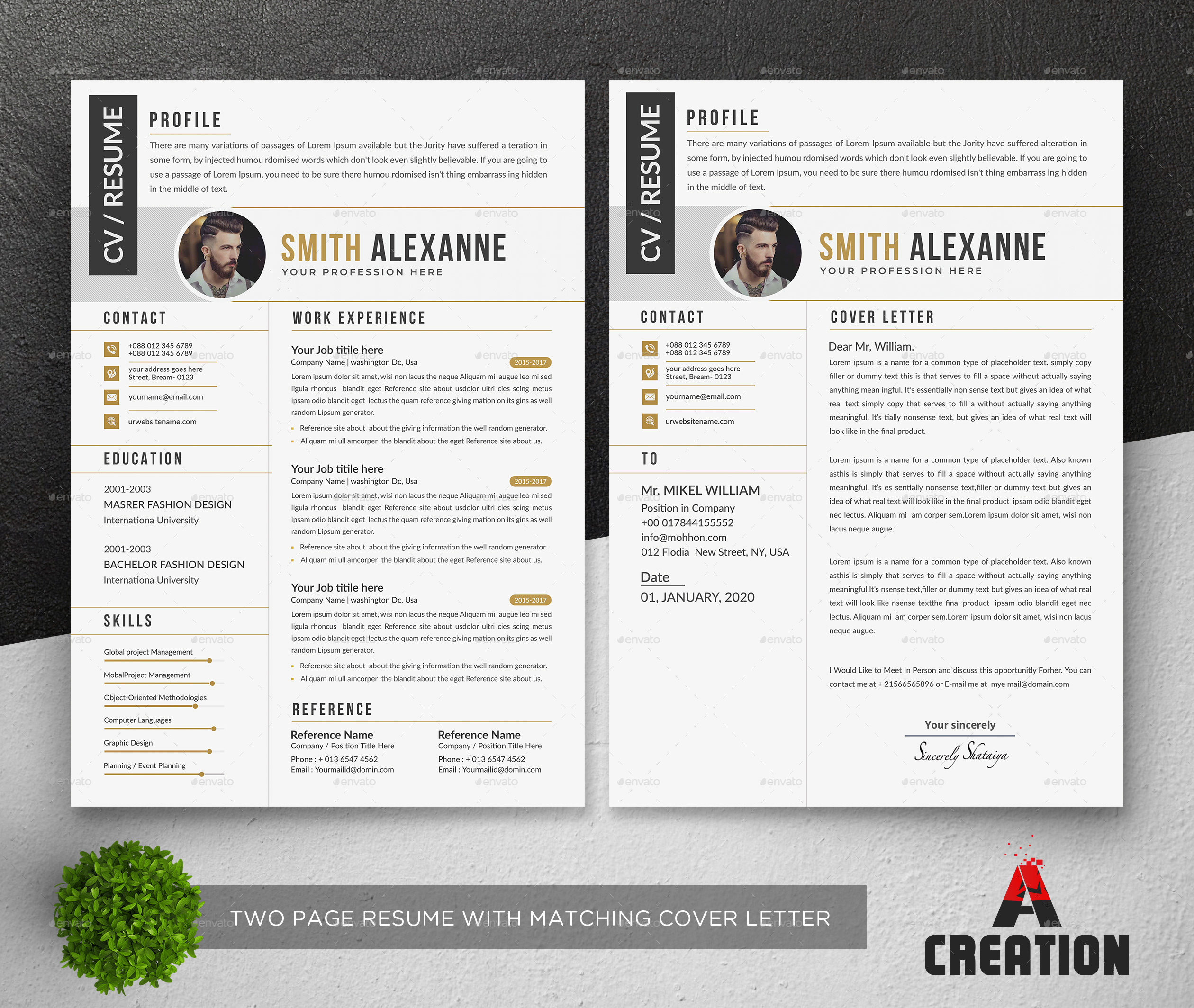 Resume Bundle, Print Templates | GraphicRiver