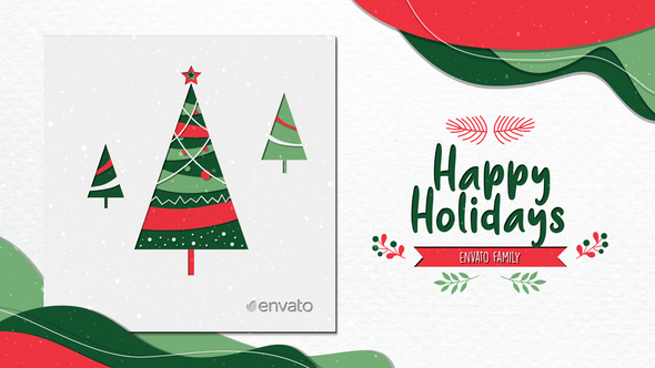 Social Media | Christmas Cutout Greeting Card