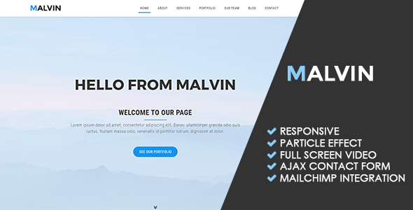 Malvin Creative - ThemeForest 20551641