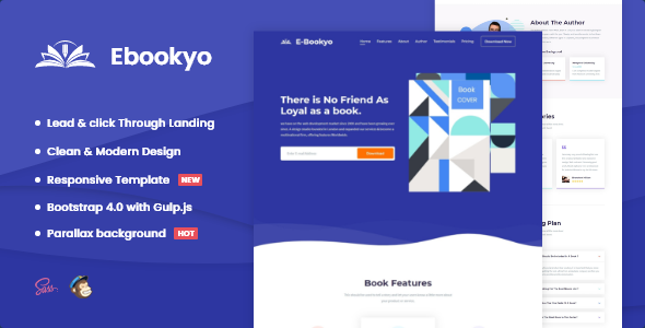 Ebookyo - Ebook HTML Landing Page Template