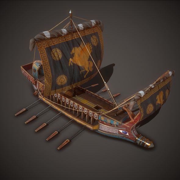 Ancient Ship 01 - 3Docean 29498027