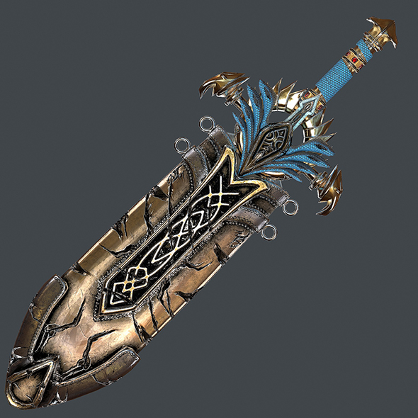 Fantasy sword 25 - 3Docean 29499863