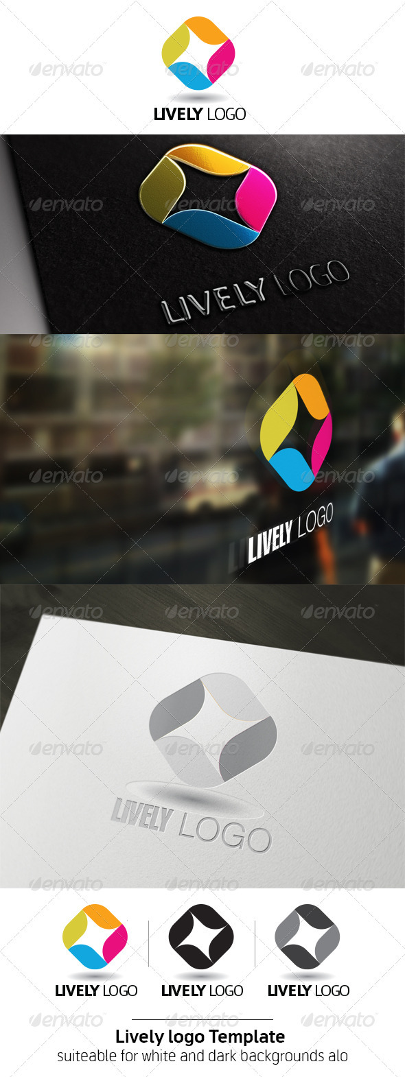 Lively Logo Template - Vector Abstract