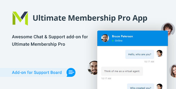 Ultimate Membership Pro Chat & Tickets App for Support Board
