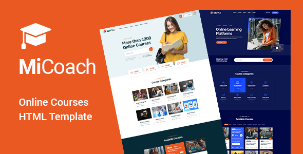 Incredible MiCoach - Online Courses HTML5 Template