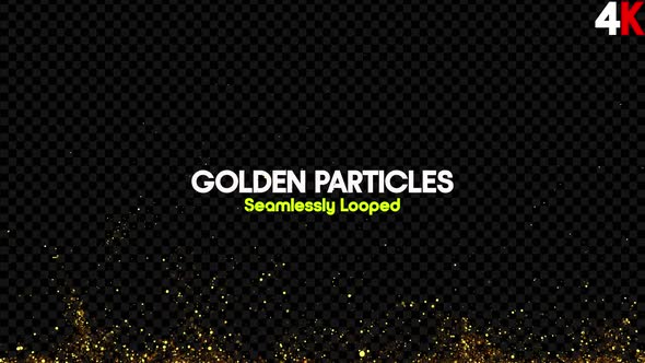 Golden Particles Background 01 4K