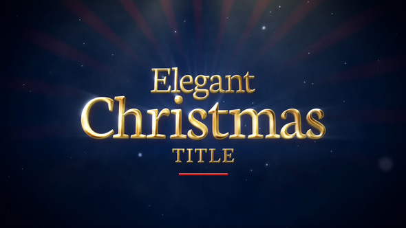 Elegant Christmas Title - VideoHive 29509295