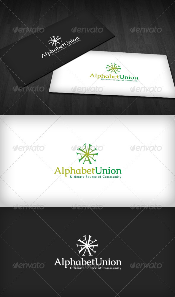 Alphabet Union Logo - Letters Logo Templates