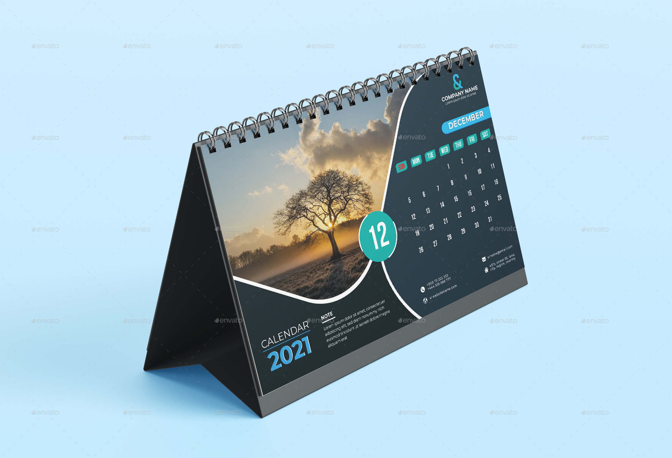 Desk Calendar Design, Print Templates | GraphicRiver