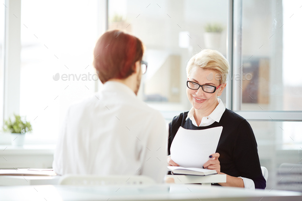 Interview with employer - Stock Photo - Images