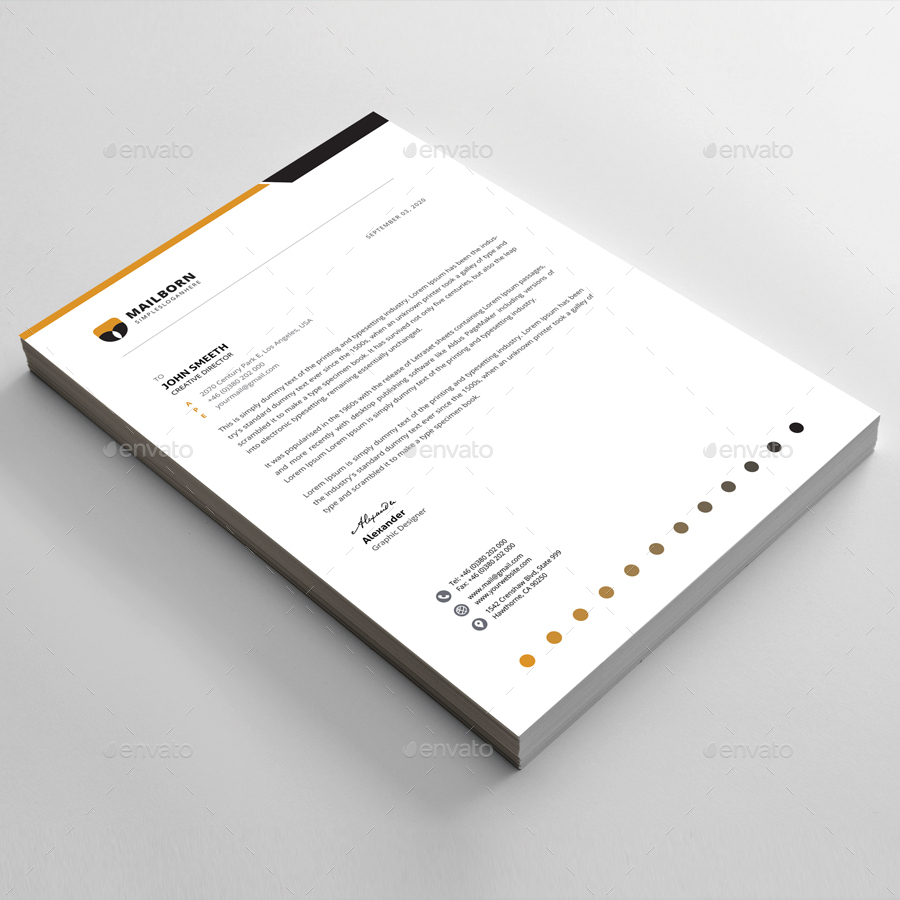 Letterhead, Print Templates 