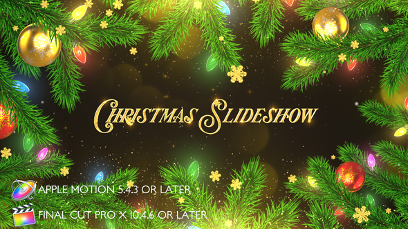 Christmas Celebration Slideshow - Apple Motion