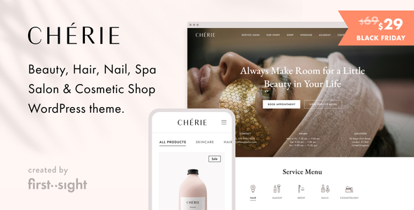 Chérie: Beauty Salon WordPress Theme