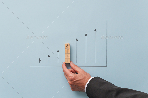 Business economy growth prediction graph - Stock Photo - Images