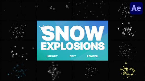 Snow Explosions - VideoHive 29521504