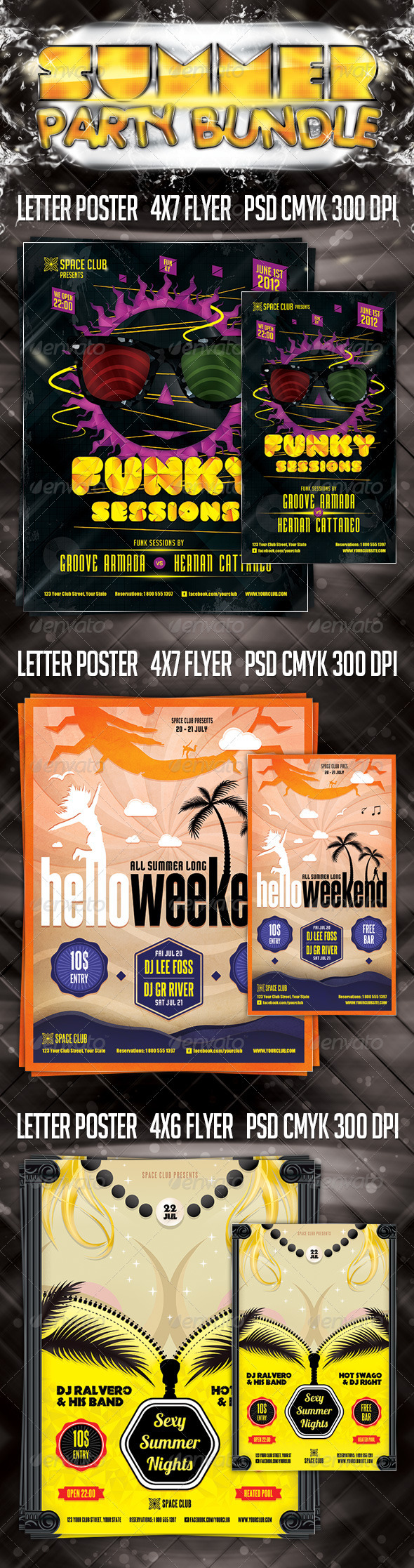 Summer Party Bundle - Clubs & Parties Events
