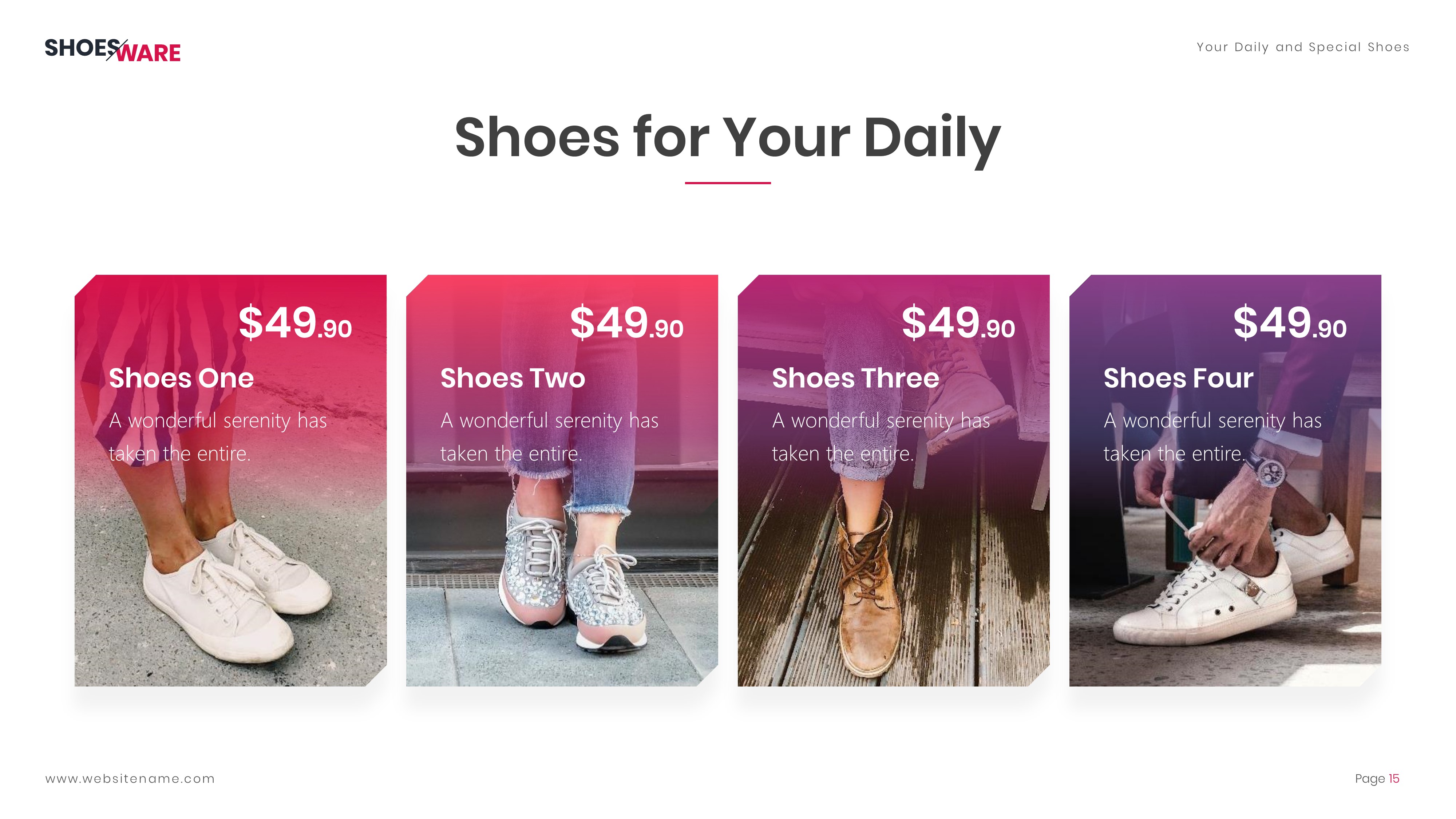 Shoesware E-Commerce PowerPoint Template by RRgraph | GraphicRiver