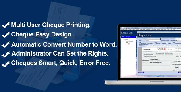 Cheque Easy Writer Software