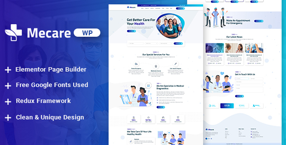 Mecare – Hospital and Health WordPress Theme