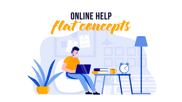 Online help - Flat Concept