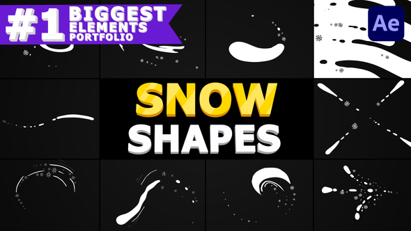 Snow Shapes Pack | After Effects
