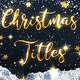 Christmas Gold Titles Christmas Gold Titles - VideoHive Item for Sale