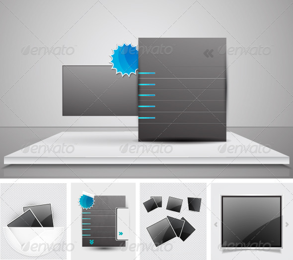 Glossy Web Promotion Elements - Commercial / Shopping Conceptual