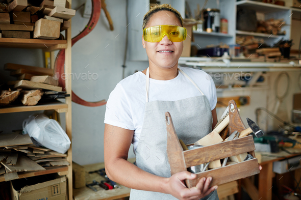 Worker with toolbox - Stock Photo - Images