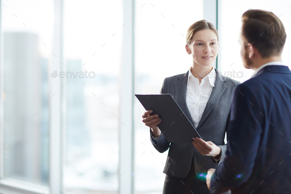 Agent with client - Stock Photo - Images