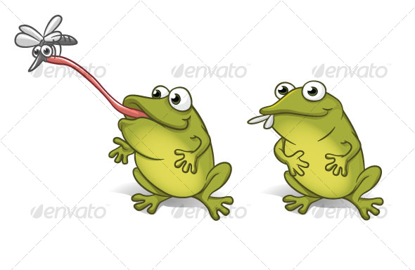 happy frog - Animals Characters
