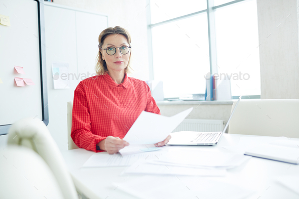 Employer in office - Stock Photo - Images