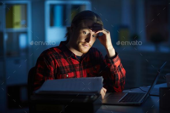 Overworked businessman - Stock Photo - Images