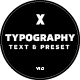 Typography Text &amp; Preset - VideoHive Item for Sale