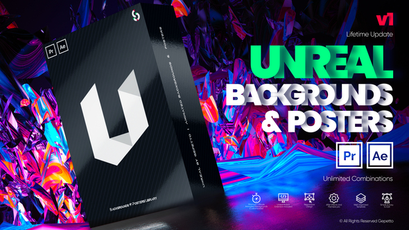Unreal I Backgrounds - VideoHive 29538969