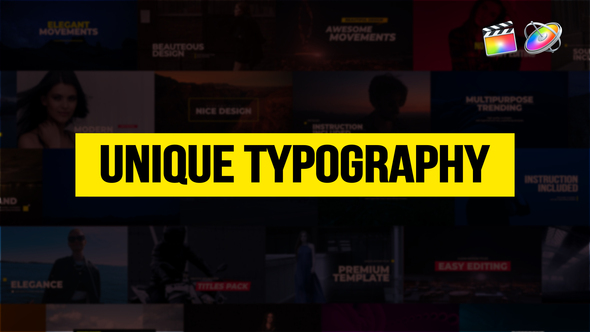 Unique Typography for FCPX