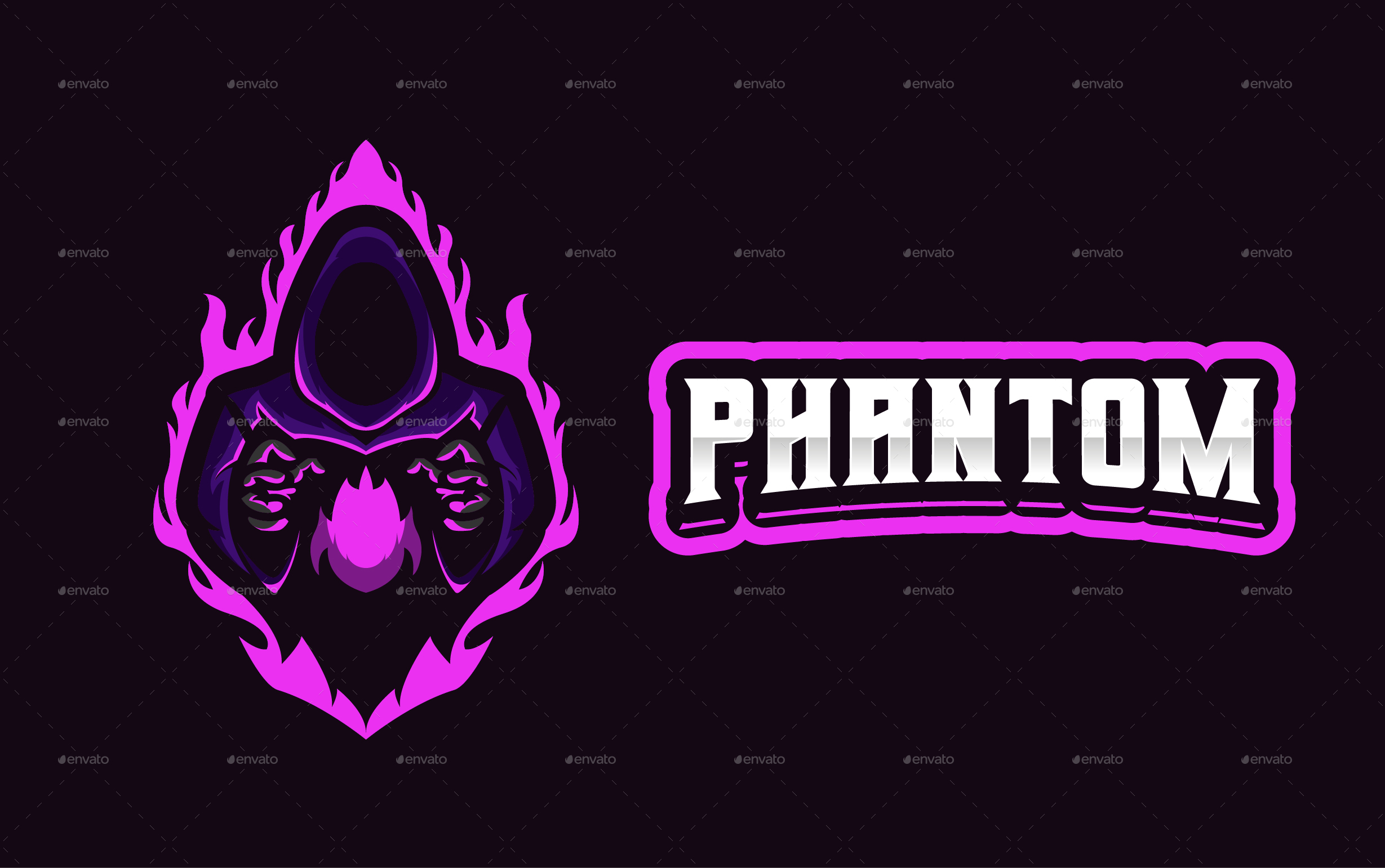 Phantom e-sport logo~gaming logo, Logo Templates | GraphicRiver