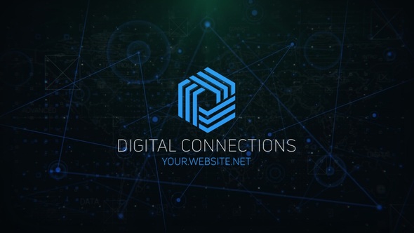Digital Connections Logo - VideoHive 29340600