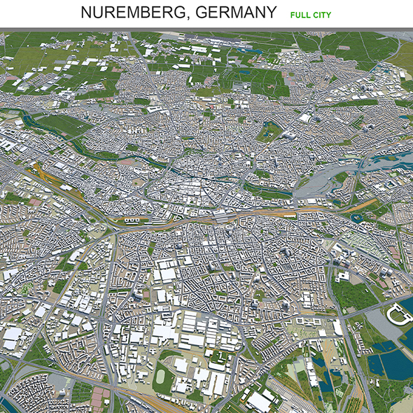 Nuremberg city Germany - 3Docean 29548223